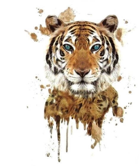 verkoop - attributen - Kamping Kitsch-Bal Marginal - Tattoo tijger
